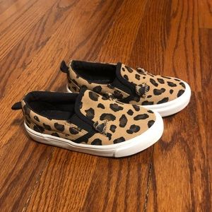 Toddler girls canvas slide-on sneakers